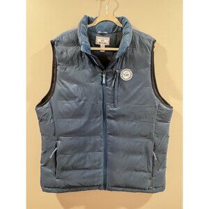 Mens Southern Tide Sport The Skipjack XL Duck Down Feather Vest Blue Nylon